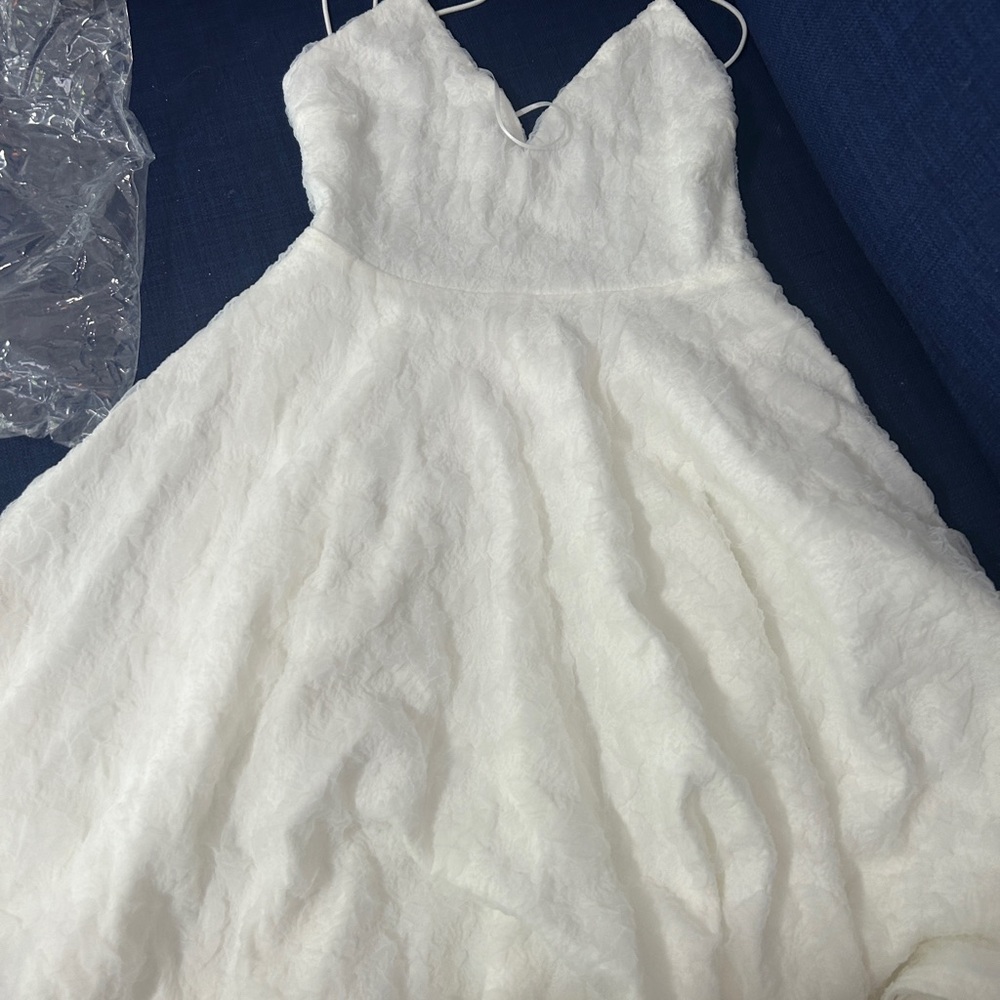 Cute flower fuzz boutique dress